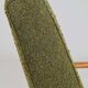 Fauteuil en tissu bouclé vert olive, 1960