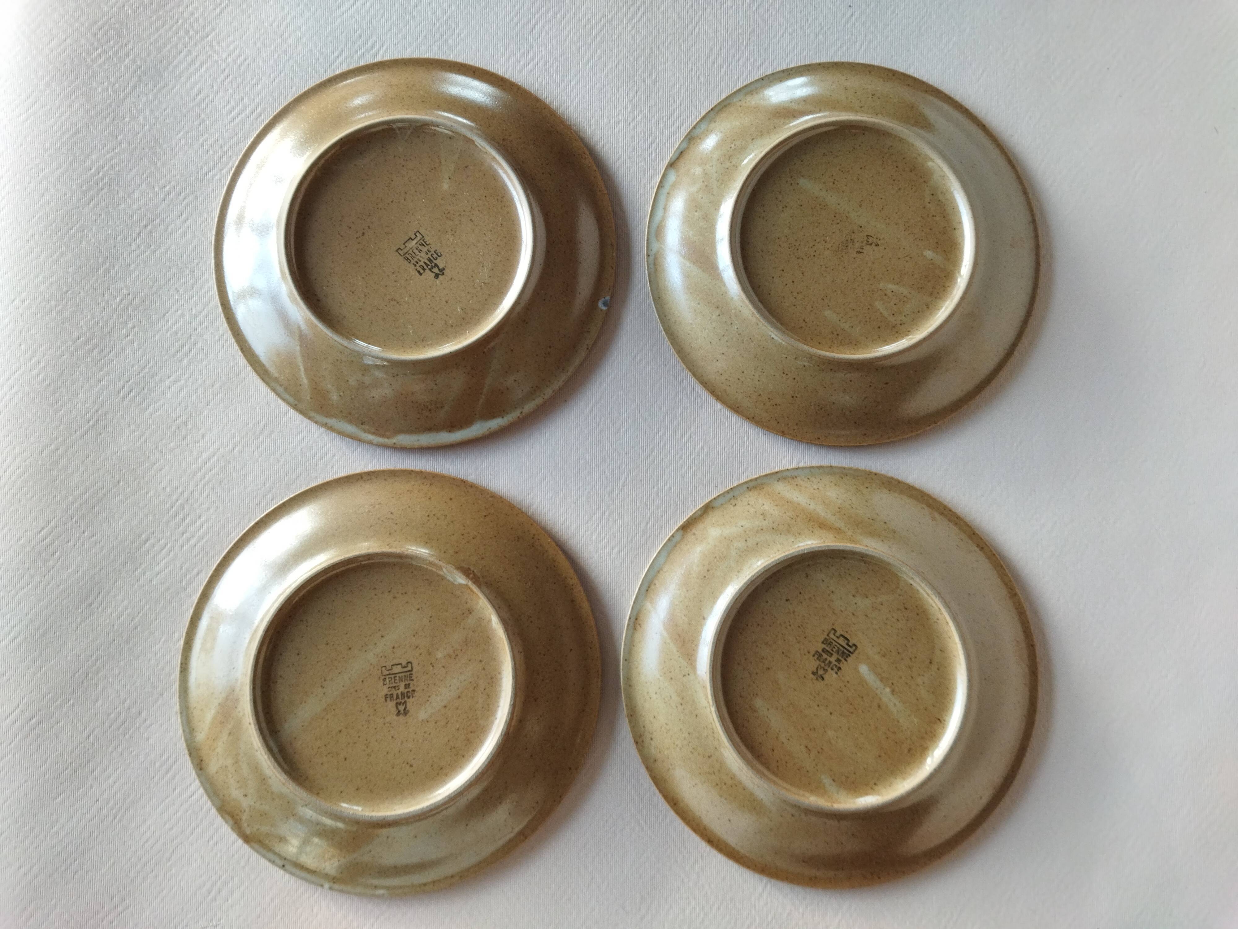 Brenne stoneware dessert plates