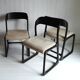 Lot de 3 chaises traîneau