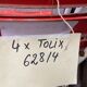 Set of 4 chairs of Café Tolix terrace French bistrot chairs 1960