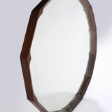 Miroir en bois octogonal de dino cavalli