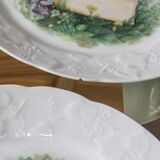 Cheese plates and knives