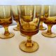 Set of 6 solid glasses 1970