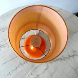 Vintage orange ceramic table lamp 1970