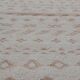 White and brown bed down carpet 122x62cm
