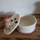 Set of 4 vintage earthenware pieces for bathroom