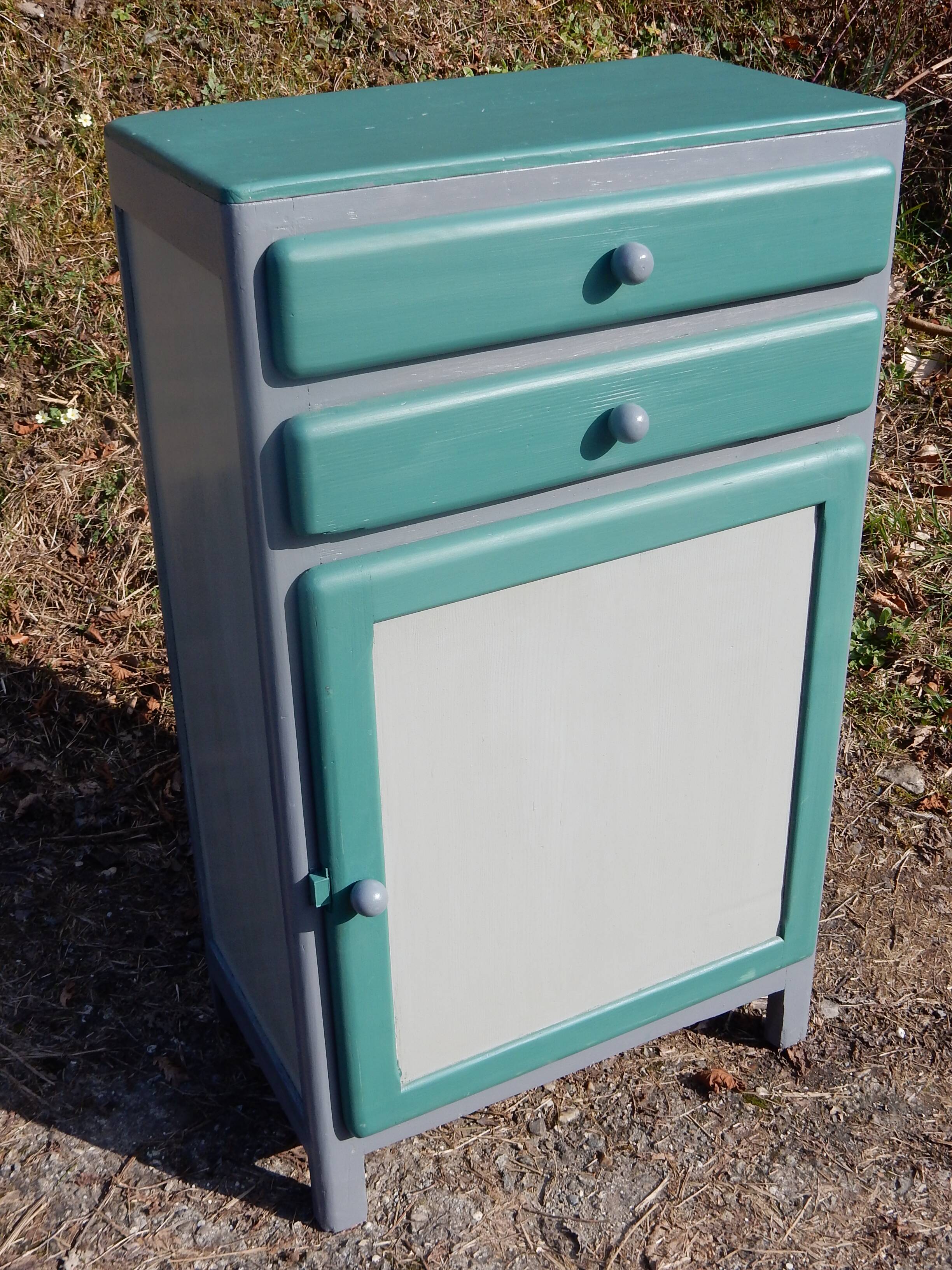 Jam cupboard / Small vintage mado buffet in restored fir