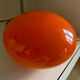 UFO lamp vintage with orange glass globe
