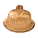 Pink moulded pressed glass cheese bell
