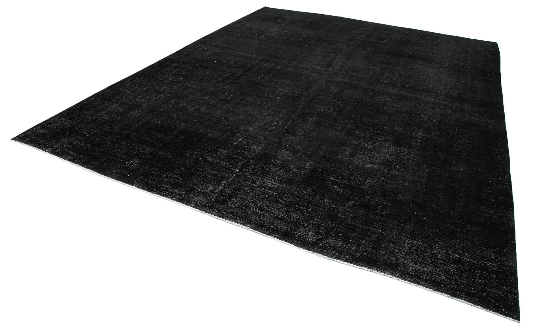 Tapis oriental surteint noué à la main 290 cm x 391 cm tapis en laine noire