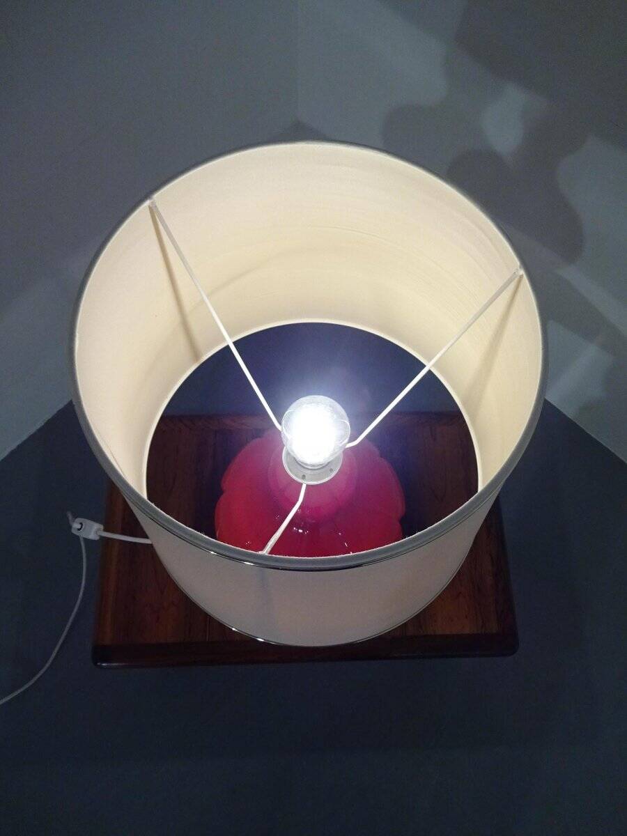 Glass floor lamp by Peil & Putzler, 1970s