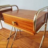Pair of vintage modernist bedside tables