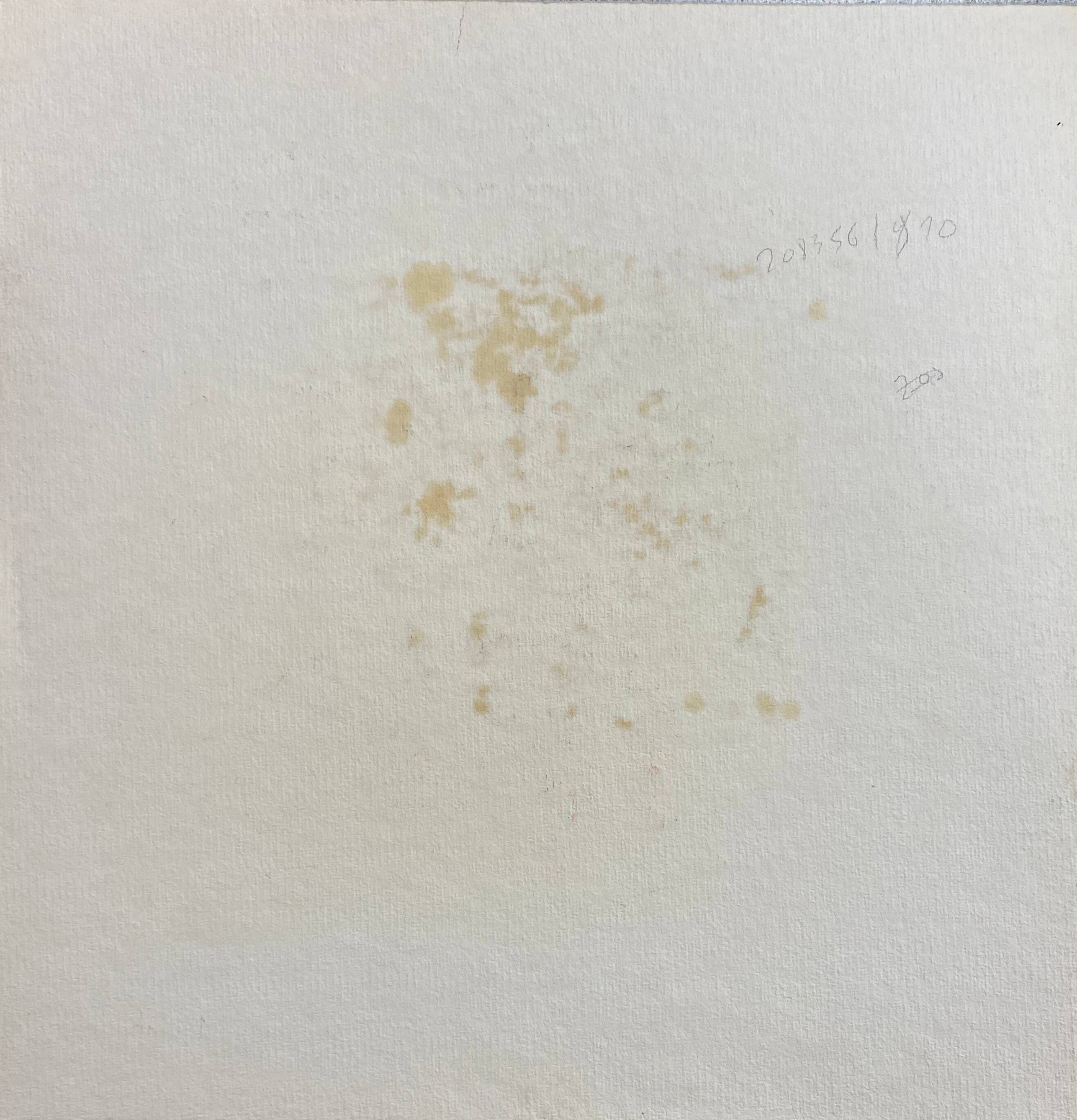 Painting "The Public Bench" HSP by J.M. Brossat (born 1946)