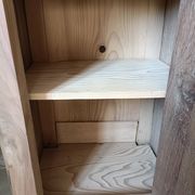 Renovated oak bedside table