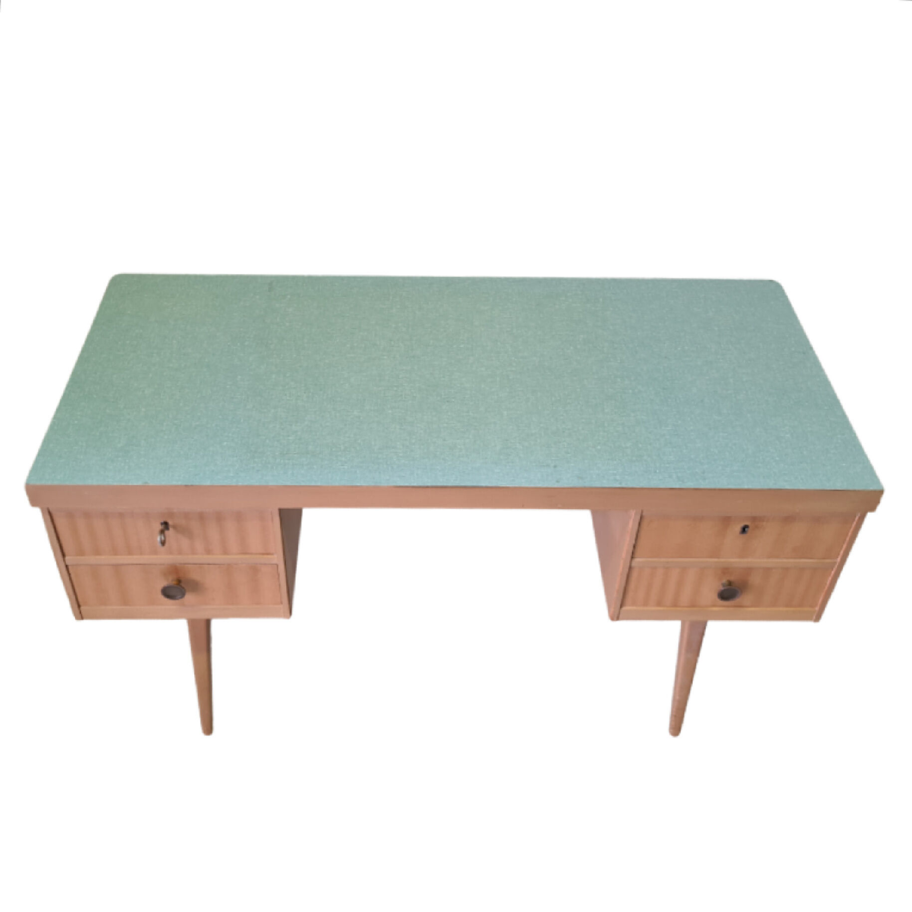Beech and laminate writing desk by Ekawerk Horn Lippe, Germany 1960s