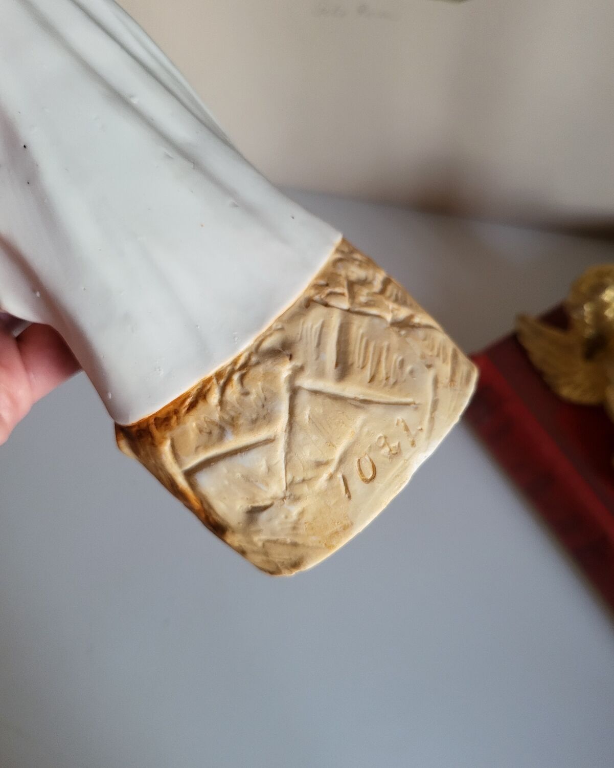 Religious Statuette of Our Lady of Lourdes, Saint Virgin Mary