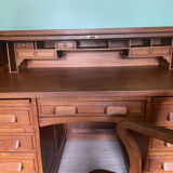 Set american desk and chair annexes 1930 in oak