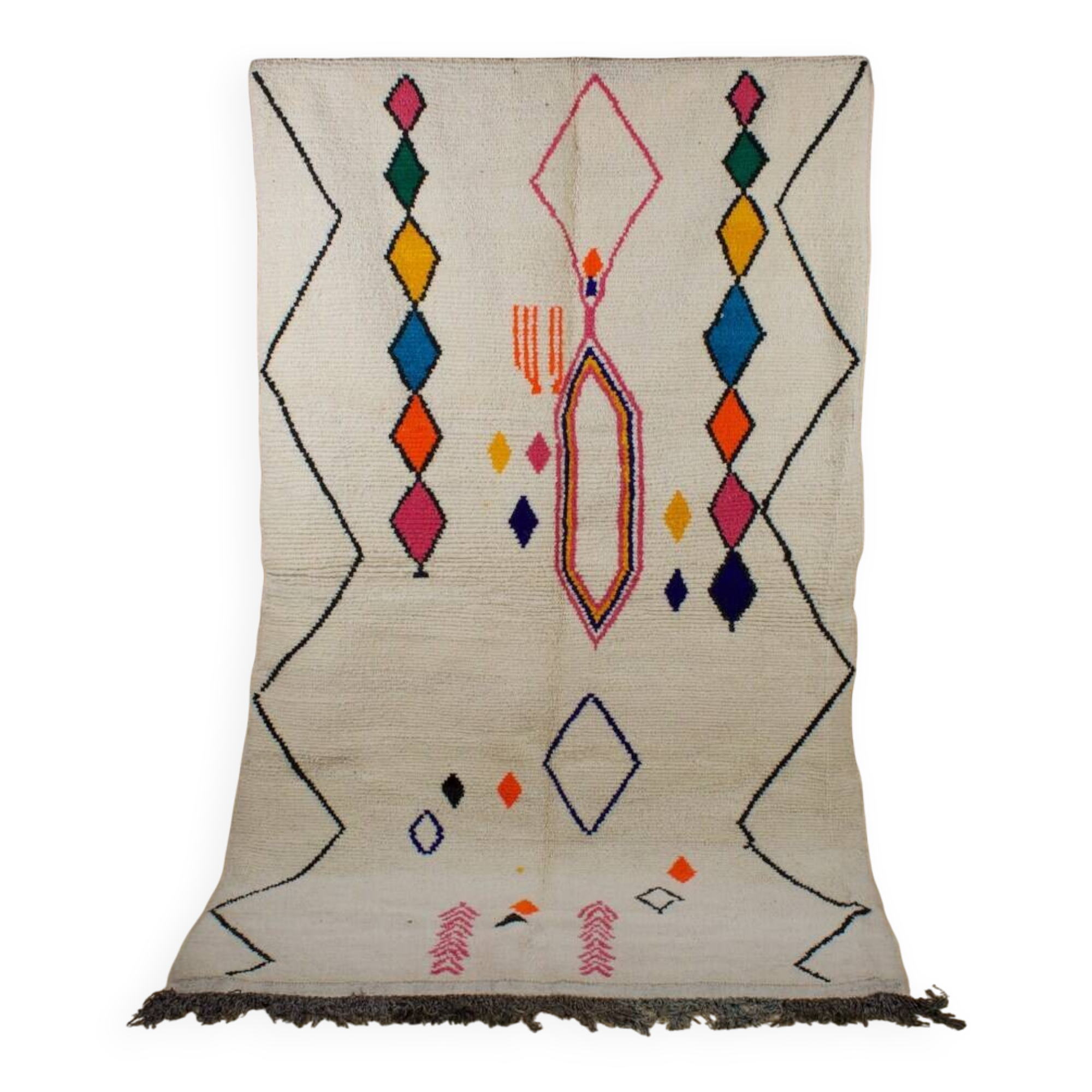 Tapis azilal Tissé main traditionnelle taille 150 x 250 cm