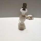 Pied de lampe en albâtre années 50