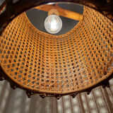 Bamboo rattan suspension from the 1960s.