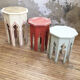 Suite de trois tabourets marocains