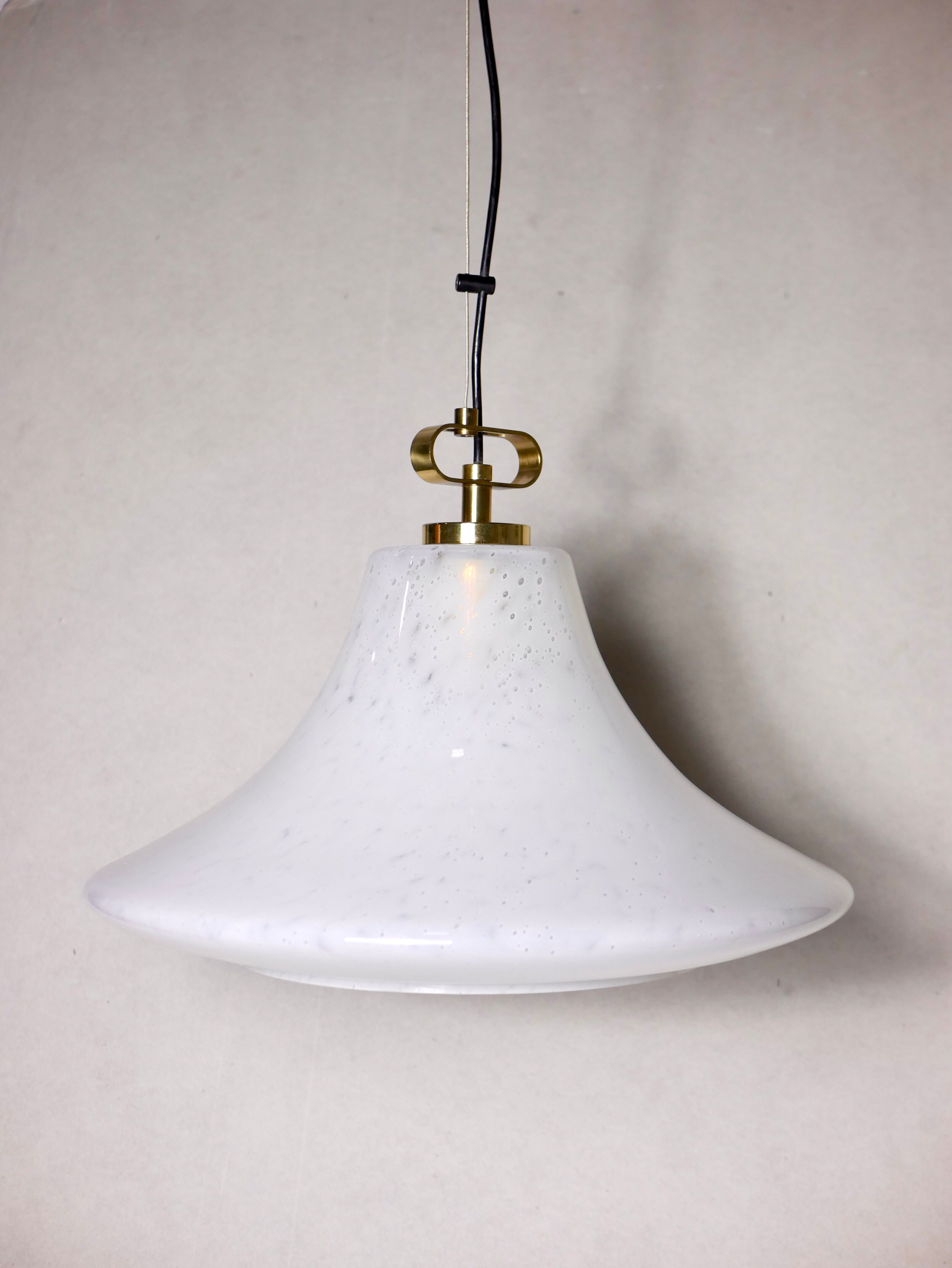 Hanging lamp bell in Murano glass