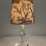 Crystal lamp signed Schneider