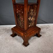 Large Cherry & Walnut Stool, Asian style – Early 20th century