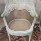 Salon de style Louis XVI en cannage 1900