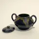 Ceramic sugar bowl with lid