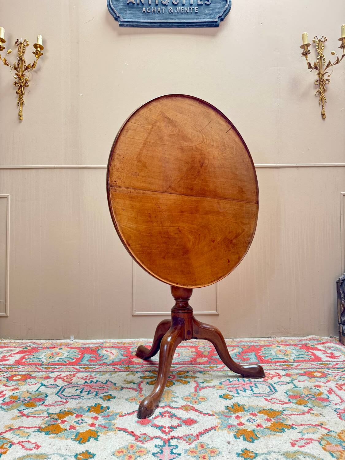 Louis XVI mahogany pedestal table, 18th century