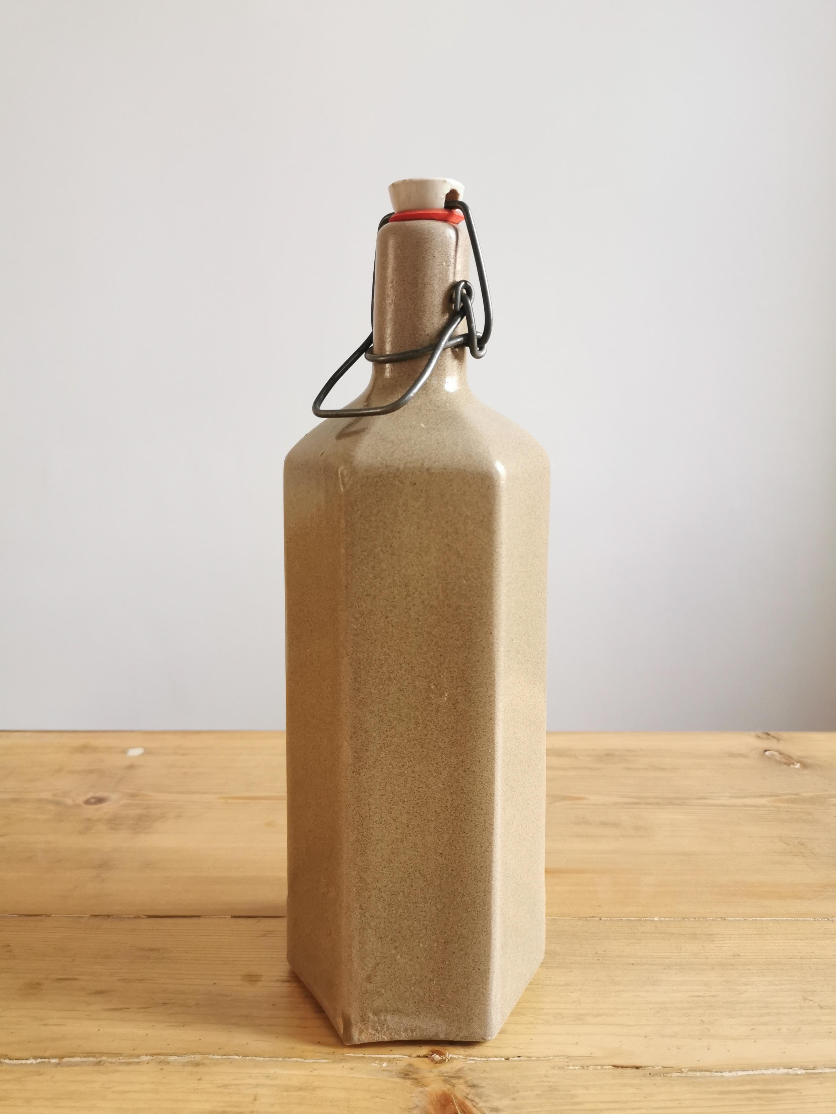 Hexagonal sandstone bottle
