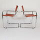 Pair of modernist canteliver Mart Stam S34 chairs