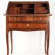 Louis XV style slant-front desk with precious wood veneer, 19th century