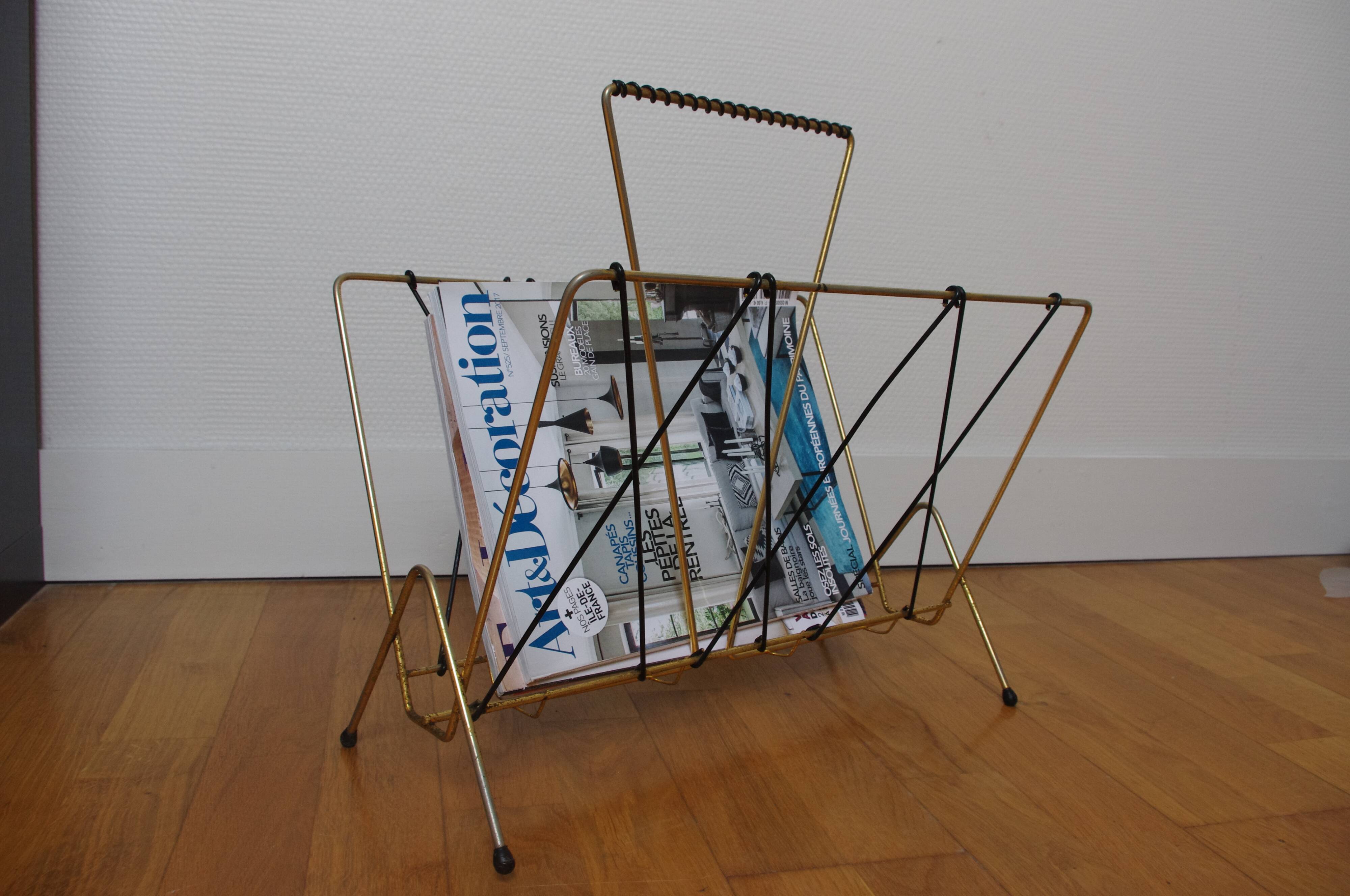 Magazines door scoubidou gold metal