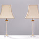 Paire de lampes de table Hollywood Regency lucite 1970 France