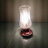 Vintage bedside lamp, tulip glass, 60s-70s