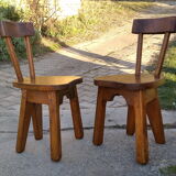 Brutalist style chairs