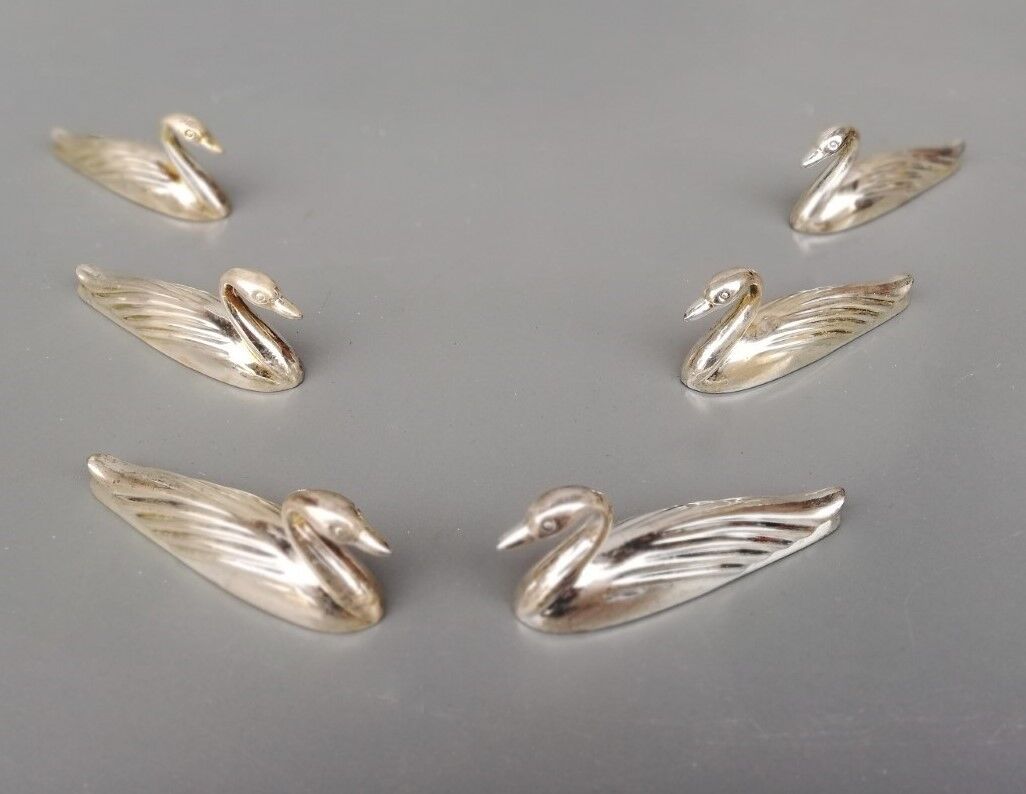 Set of 6 metal knife holders