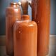 Combinaison de bouteilles en grès vintage