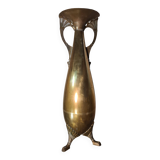 large brass vase empire style art nouveau 1880 to 1910, 60x20 beautiful condition for its age