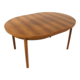 Scandinavian walnut dining table, Sweden, 1960