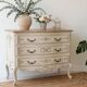 Louis XV curved bow commode style