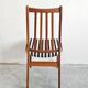 Ensemble de 4 chaises Mid-Century Modern en teck massif 1960
