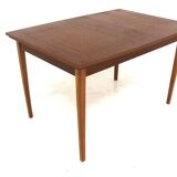 Teak “portfolio” dining room table, Sweden, 1960s