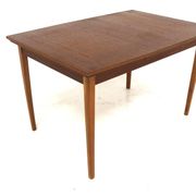 Table de salle à manger "portefeuille" en teck, Suède, 1960