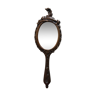 Hand-faced mirror carved wooden