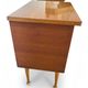 Pair of Vintage Mid-Century Nightstands in Walnut & Brass - 8 Bell Feet -