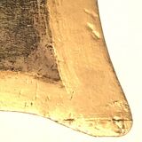 Old Decorative Golden Wood Plate