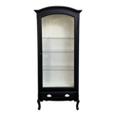 Vitrine ancienne repeinte en noir